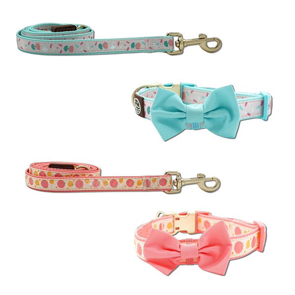 Bowtie charm obojek a vodítko pro psy